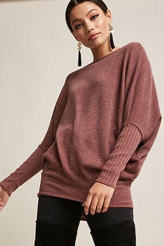 Forever21 Heathered Batwing Top