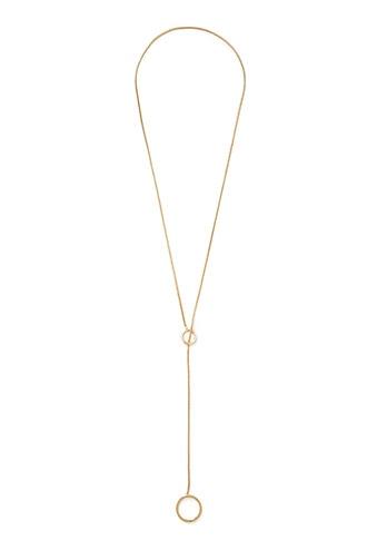 Forever21 Open Circle Lariat Necklace
