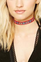 Forever21 Abstract Woven Choker Set