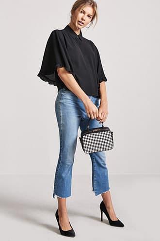 Forever21 Angel-sleeve Top