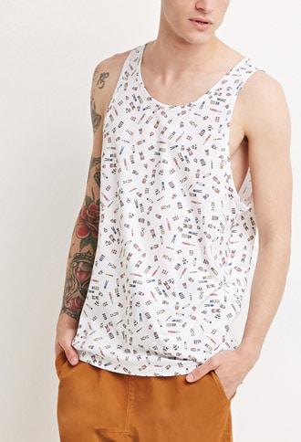 Forever21 Abstract Print Tank