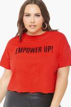 Forever21 Plus Size Empower Up Graphic Tee