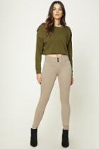 Forever21 Women's  Cocoa Low-rise Skinny Pants