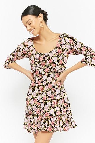Forever21 Motel Floral Dress