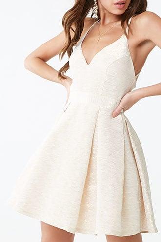 Forever21 Metallic Sweetheart Dress