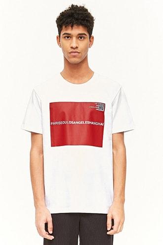 Forever21 Paris Seoul Los Angeles Graphic Tee
