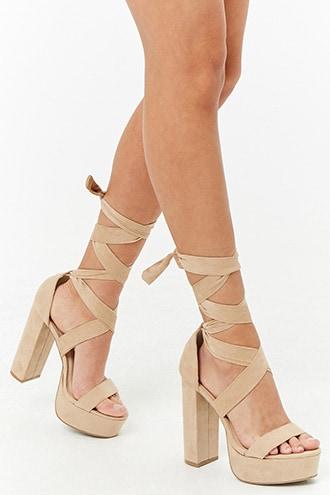 Forever21 Ankle-wrap Platform Sandals