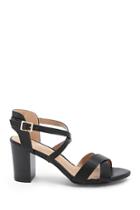 Forever21 Double Cross Strap Heels