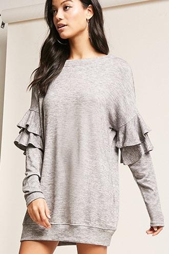 Forever21 Cutout Back Sweater-knit Dress