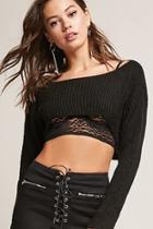 Forever21 Ribbed Knit Crop Sweater