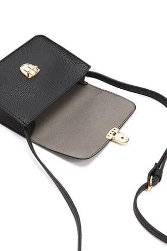 Forever21 Pebbled Faux Leather Crossbody