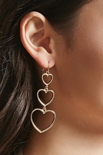 Forever21 Cutout Heart Earrings