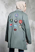 Forever21 8 Ball Patch Back Jacket