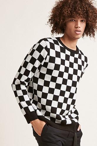 Forever21 Checkered Print Sweater