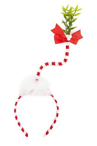 Forever21 Striped Mistletoe Headband