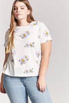 Forever21 Plus Size Floral Print Tee