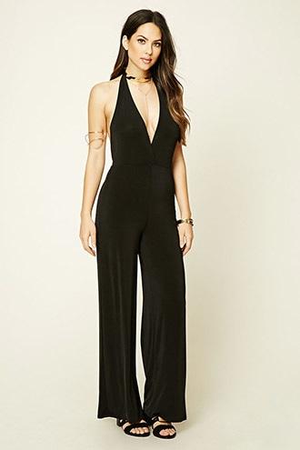 Forever21 Women's  Halter Neck Jumpsuit