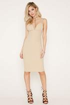 Forever21 Women's  Nude Rise Of Dawn Bodycon Dress