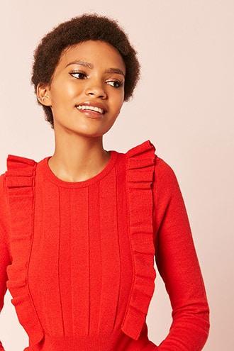 Forever21 Ruffle Sweater Top