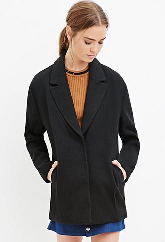 Forever21 Textured Boxy Coat