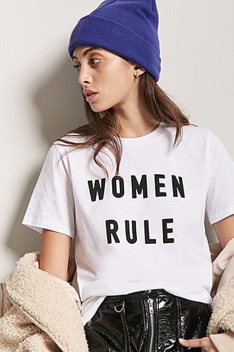Forever21 Women Rule Graphic Tee
