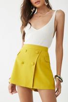 Forever21 Double-breast Wrap-front Skort