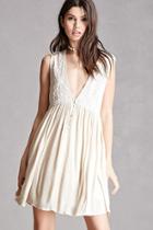 Forever21 Plunging Embroidered Dress