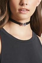 Forever21 Usa Faux Leather Choker