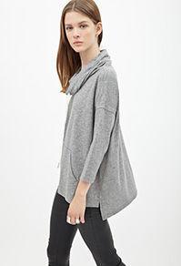 Forever21 Heathered Knit Hoodie