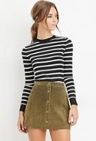 Forever21 Women's  Classic Striped Sweater