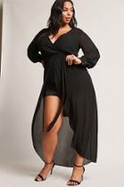 Forever21 Plus Size Belted Surplice Dress