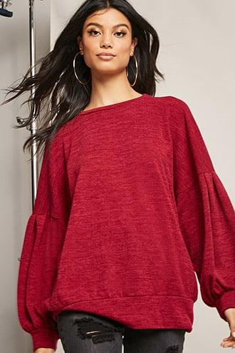Forever21 Balloon-sleeve Sweater