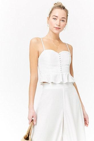 Forever21 Sweetheart Cropped Cami