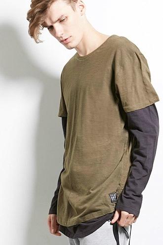 Forever21 Punk Royal Drawstring Layer Tee