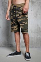 Forever21 Camo Print French Terry Shorts