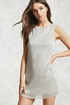 Forever21 Shimmery Metallic Mini Dress