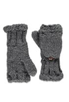 Forever21 Cable Knit Convertible Gloves (charcoal)