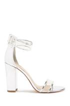 Forever21 Metallic Clear-strap Heels