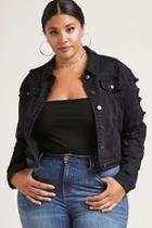 Forever21 Plus Size Distressed Jacket