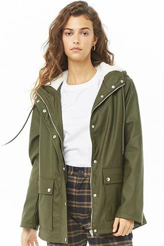 Forever21 Faux Shearling Lined Jacket