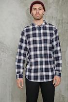 Forever21 Fitted Plaid Flannel Shirt