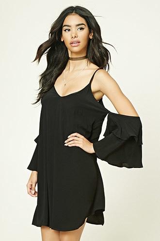 Forever21 Open-shoulder Swing Dress