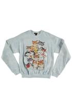 Forever21 Fleece Cat Graphic Sweater
