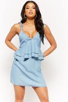 Forever21 Flounce Chambray Dress