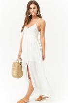 Forever21 Eyelet Button-front Maxi Dress