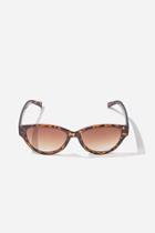 Forever21 Tortoiseshell Oval Gradient Sunglasses