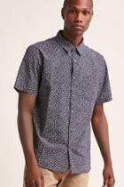 Forever21 Floral Short-sleeve Cotton Shirt