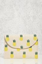 Forever21 Pineapple Straw Clutch