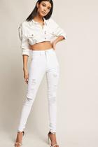 Forever21 Destroyed High-rise Jeans