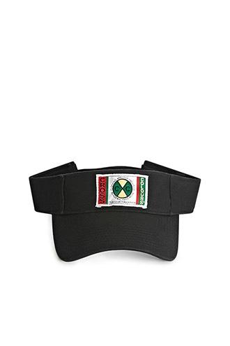 21 Men Black Cross Colours Logo Patch Visor